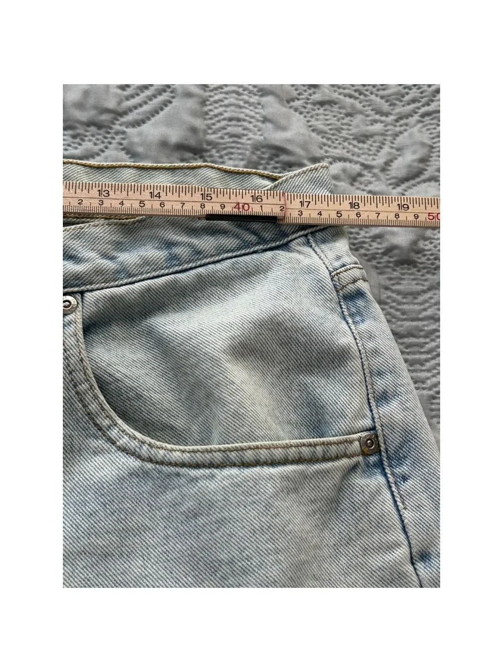 St. John’s Bay Men’s Relaxed Fit Light Blue Jeans Size 38x29 Cotton Denim